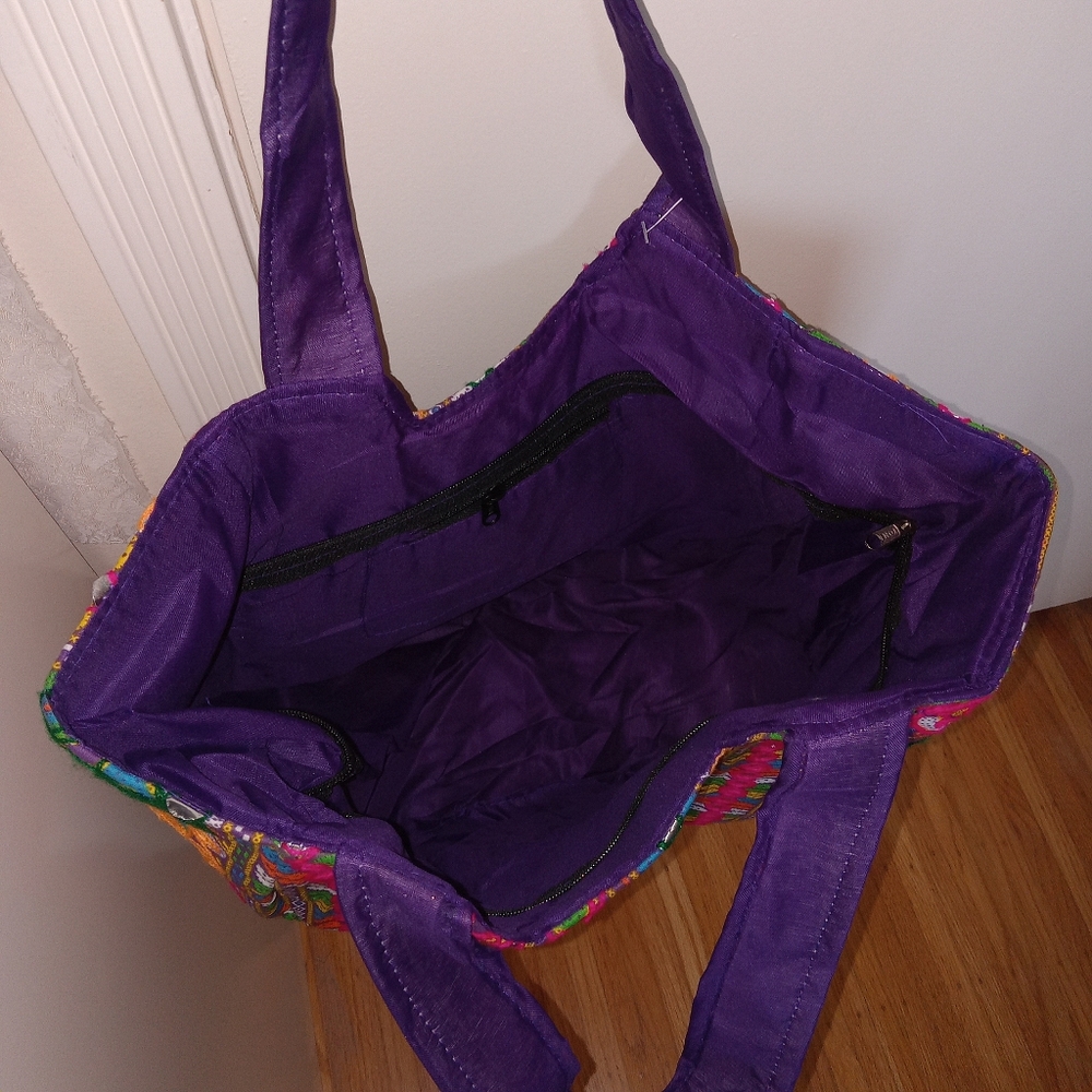 Colorful Patterned Tote Bag - Picture 5 of 5